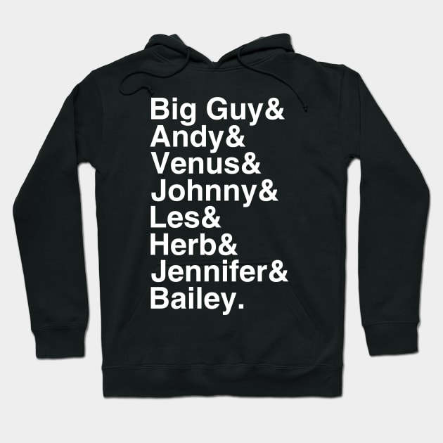 Cincinnati Radio Helvetica List Hoodie by GloopTrekker